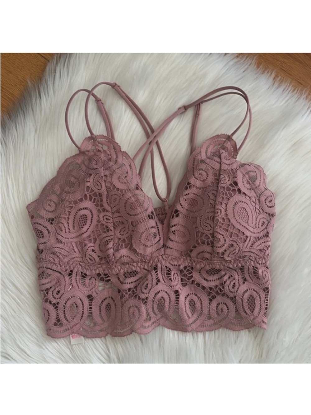 PINK Victoria’s Secret Lace Strappy Back Bralette